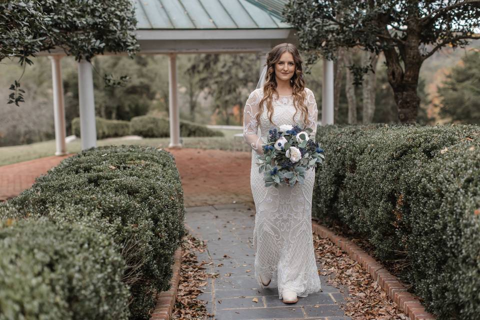 Hilltop Bridal Portrait