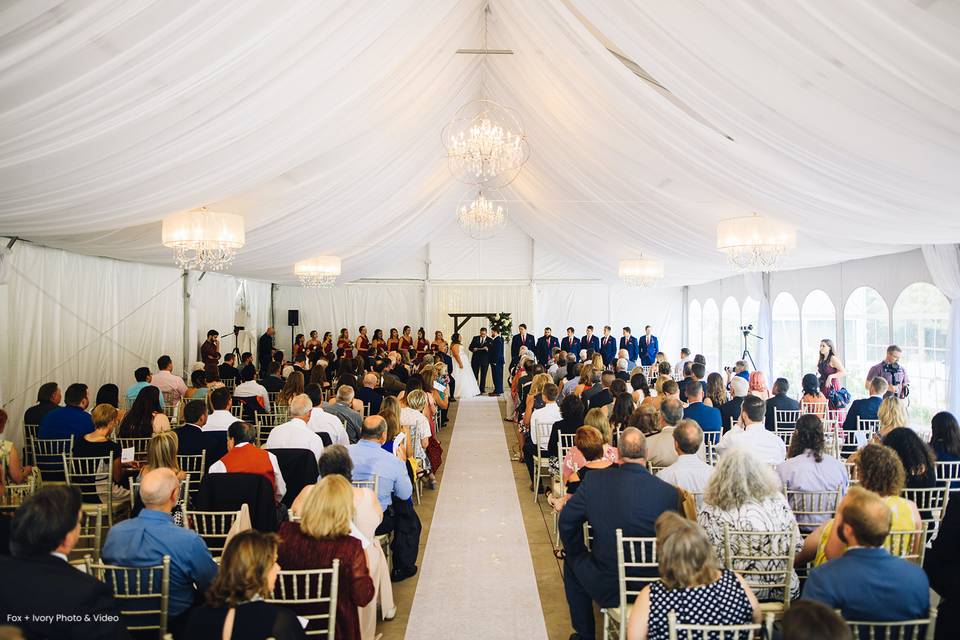 Outdoor Tent Ceremony