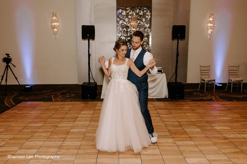 First dance on the dance floor