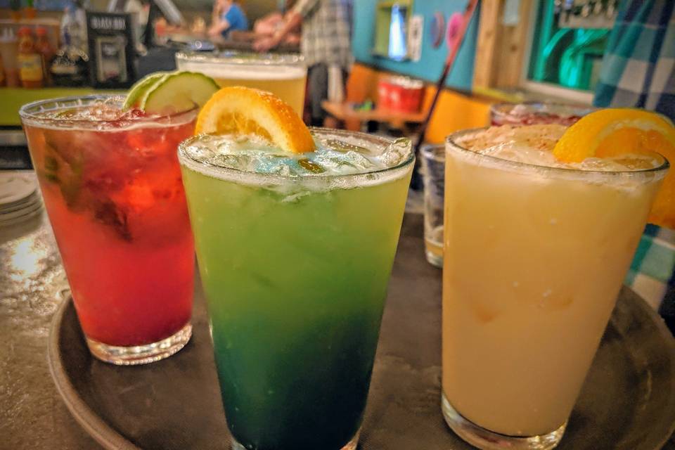 Vibrant cocktails