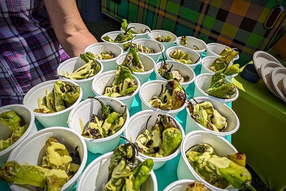 Shishitos, an epic bar snack