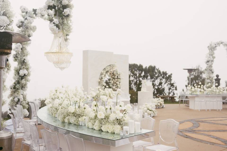 White luxury wedding