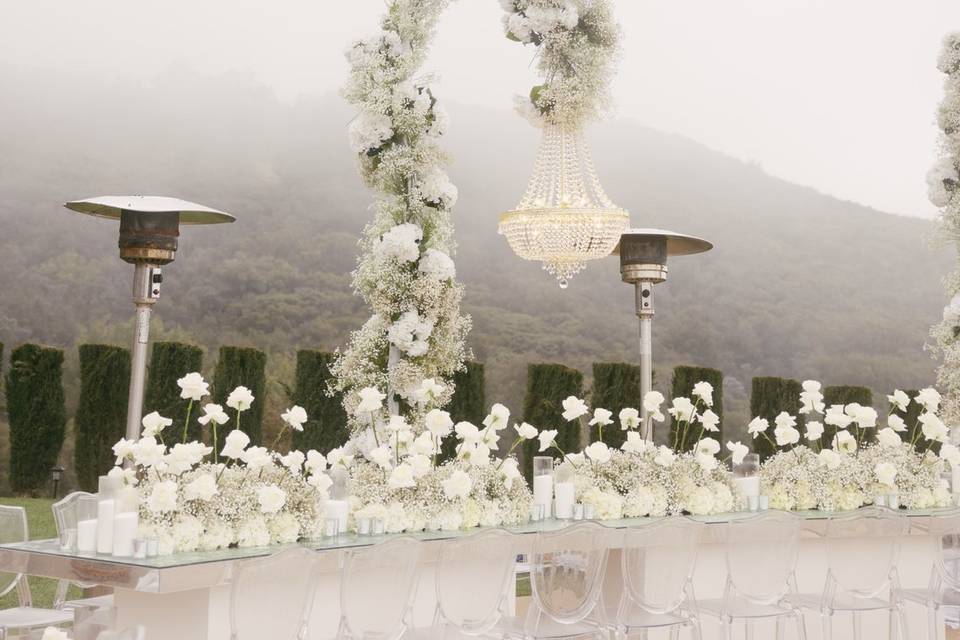 White luxury wedding