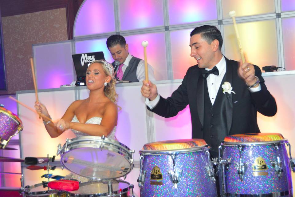 Couple photo on drums