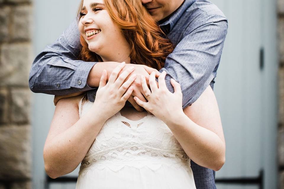 Couple in front of the Chapel