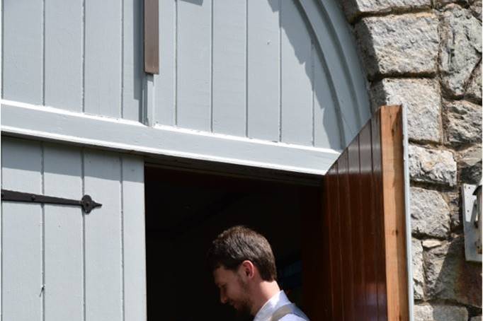 Couple in the Chapel Doorway