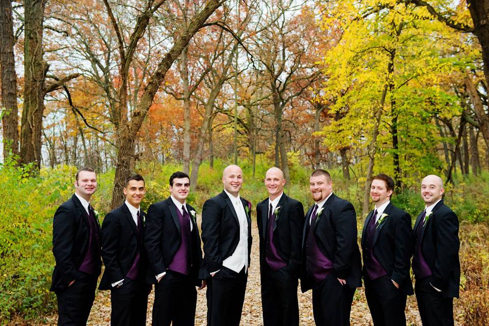 Groom and groomsmen