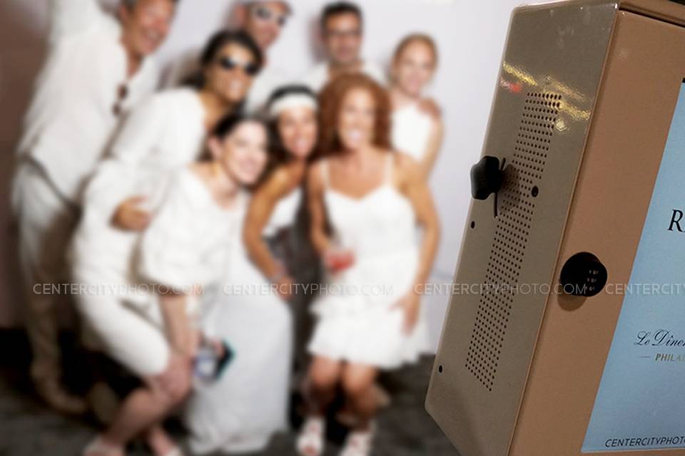 Group in the photo booth
