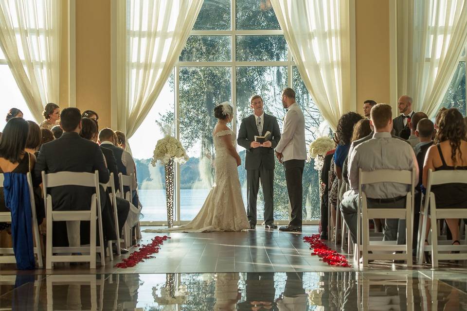 Lakeside ceremony Cami Zi Photography