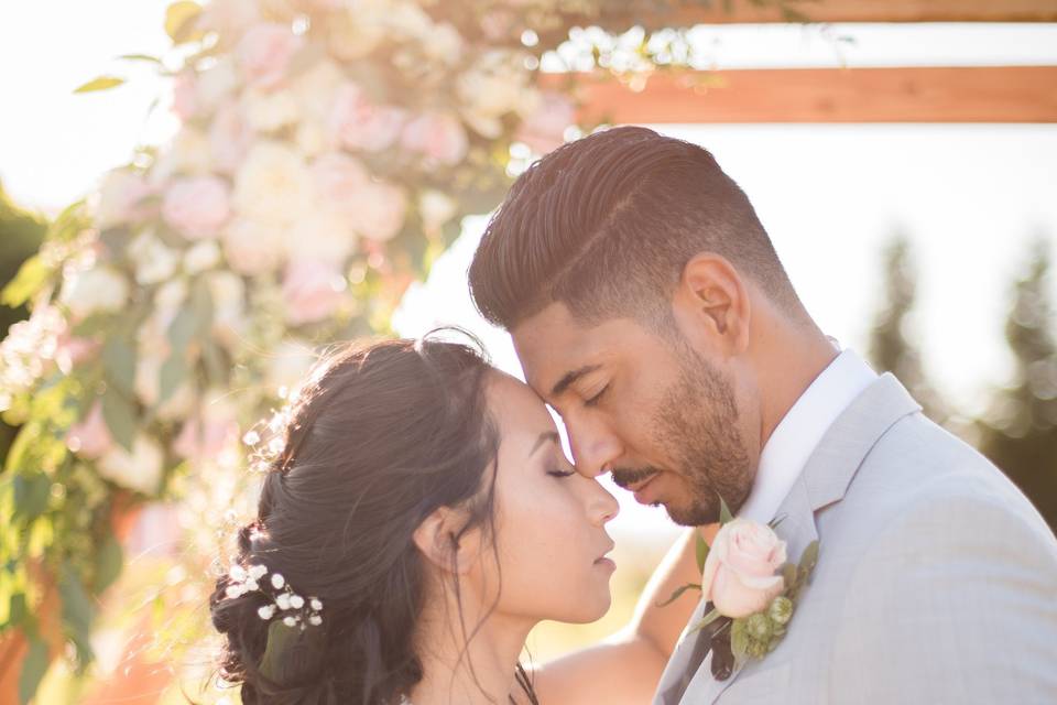 Bride & groom portrait