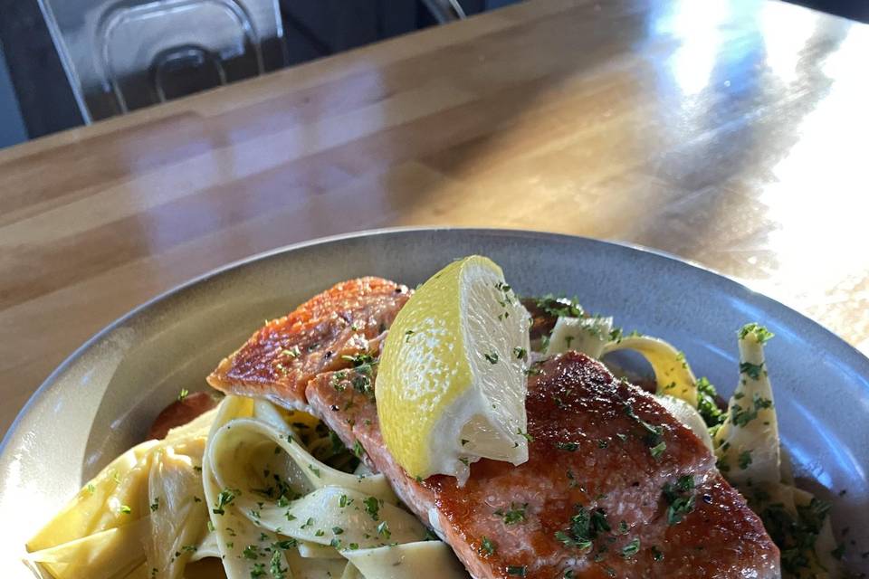 Salmon Pappardelle