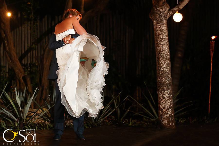 Lifting the bride