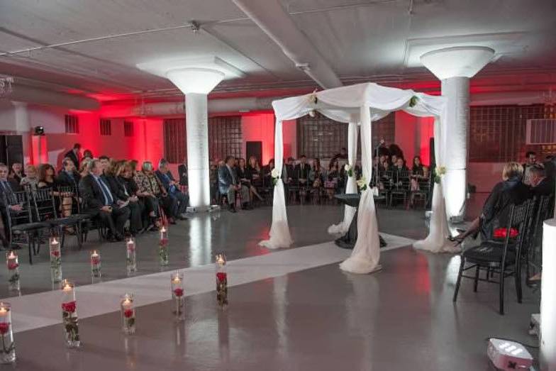 Wedding ceremony area