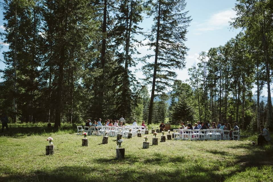 Secluded ceremony