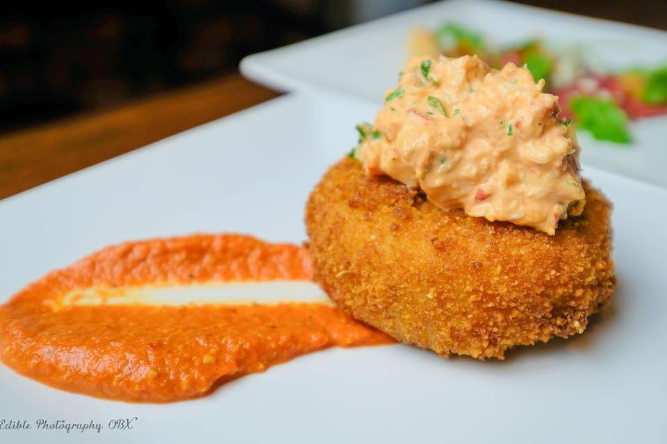 Plated Crab CAkes