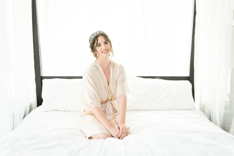 Beaming bride!