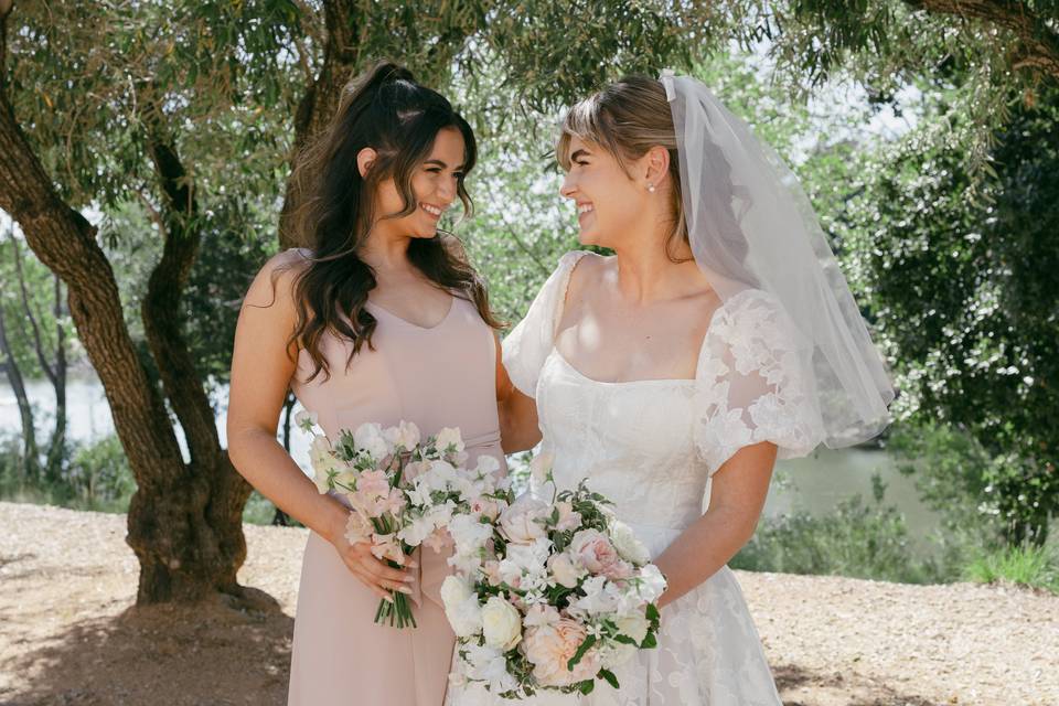 Bride and bestie!