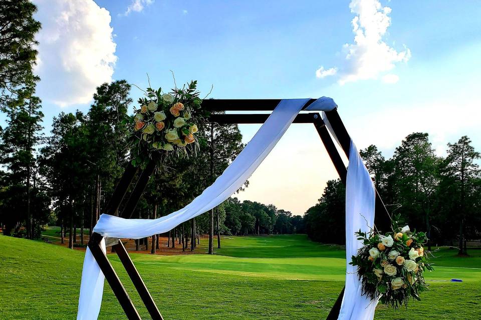 Geometric wedding arbor