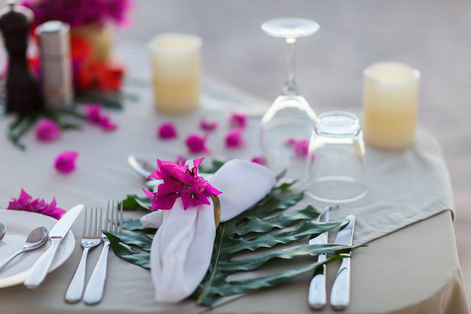 Wedding place settings