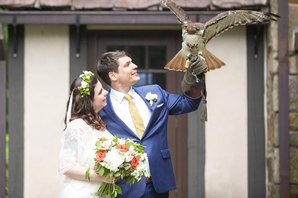 Couple on Front lawn