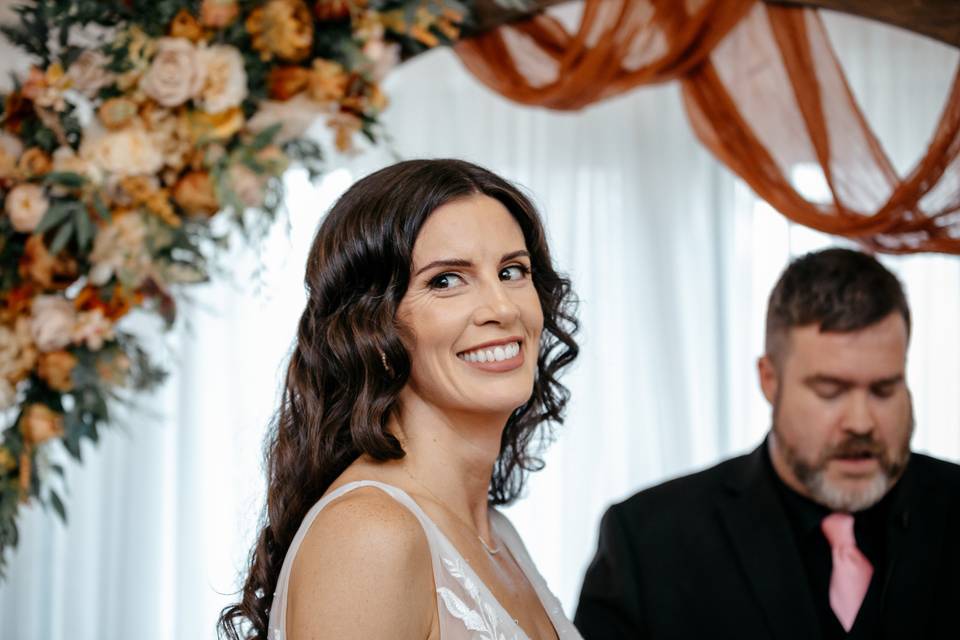 Ceremony smiles