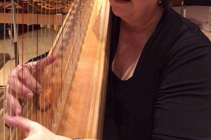 Deette bunn, harpist