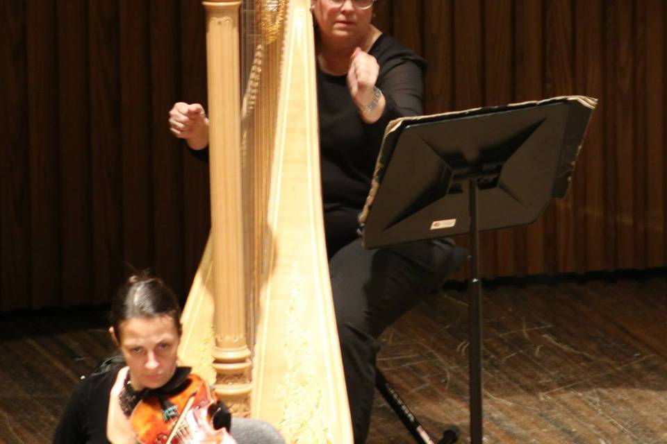 Deette bunn, symphony harpist