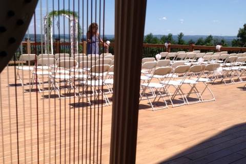 Deette bunn, outdoor wedding