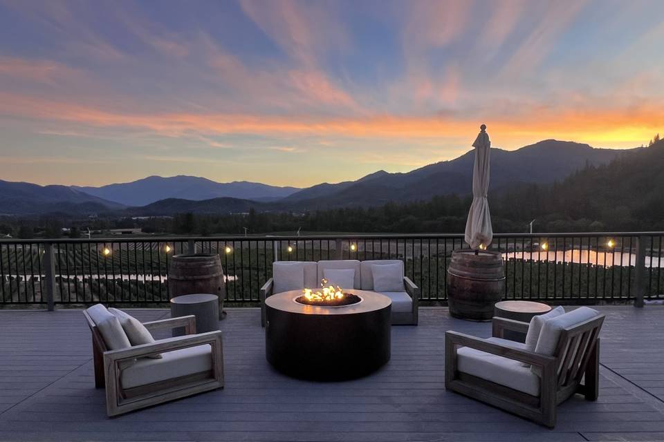 Balcony at Sunset