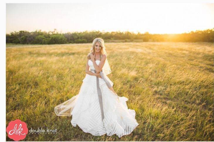 Bride in the field