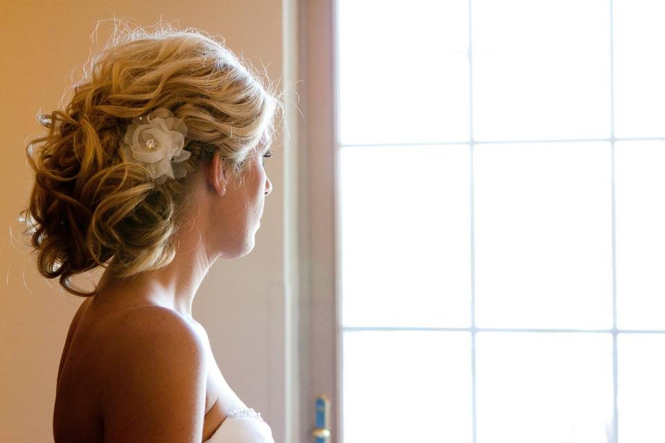 Bride updo