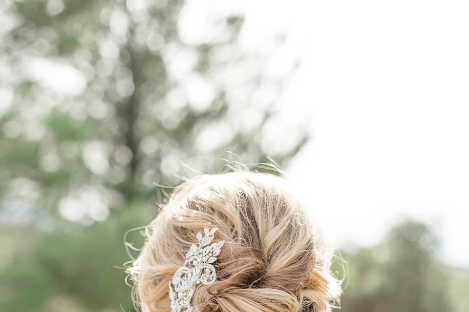 Bridal updo