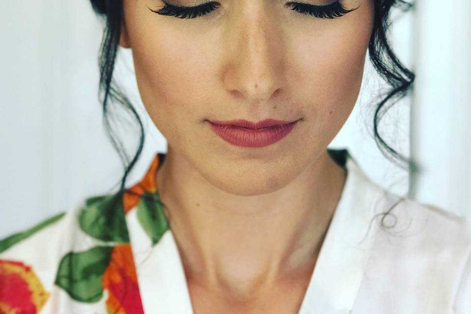 Bride's make up