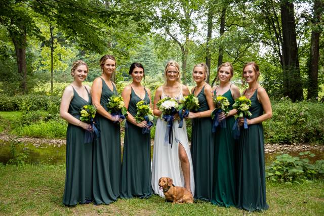 Bride and Bridesmaids