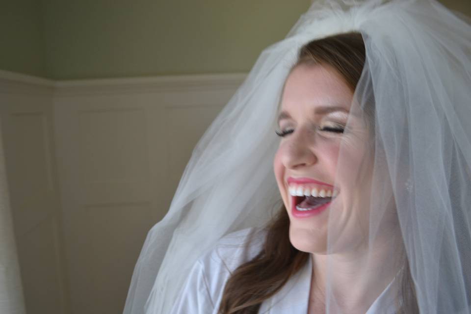 Happy bride