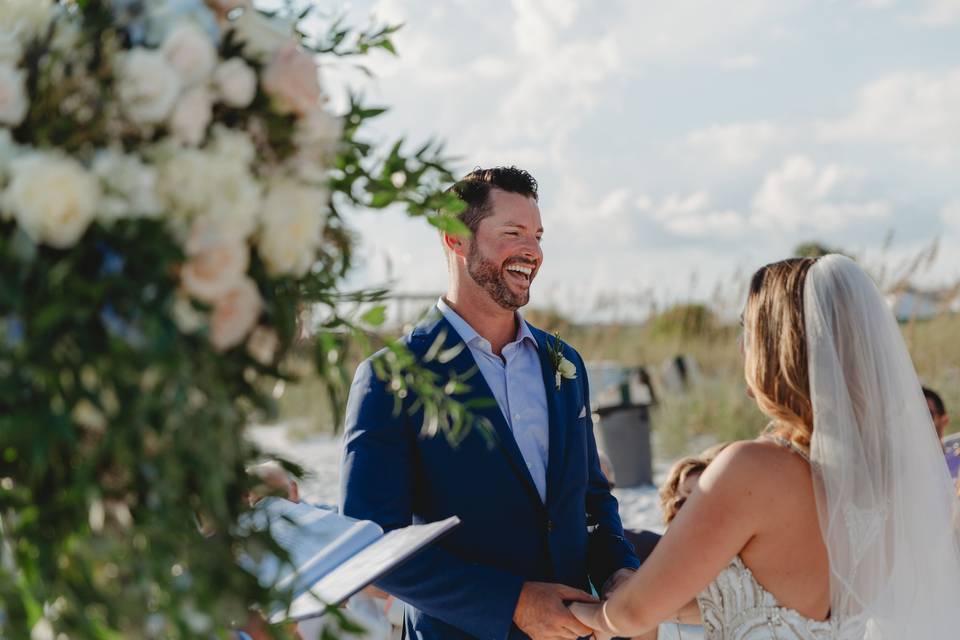 Groom laughter