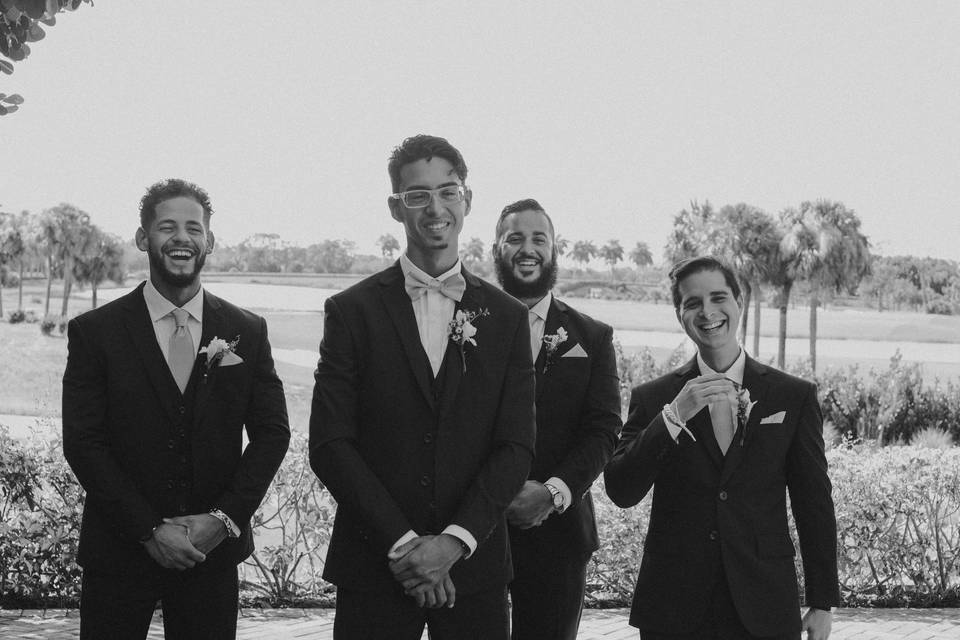 Carlos + his groomsmen