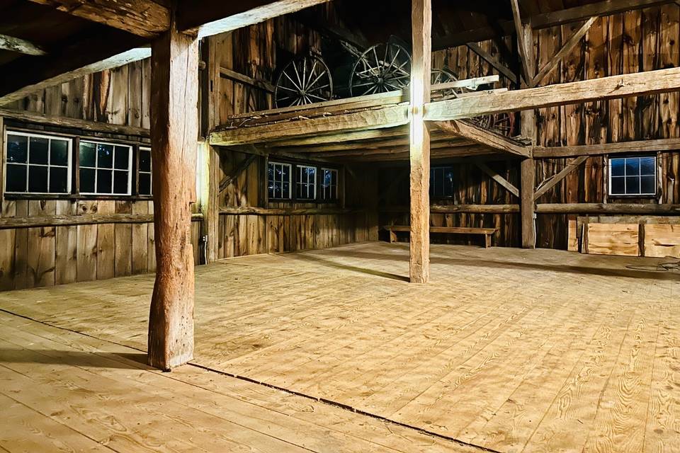 Wooden barn space