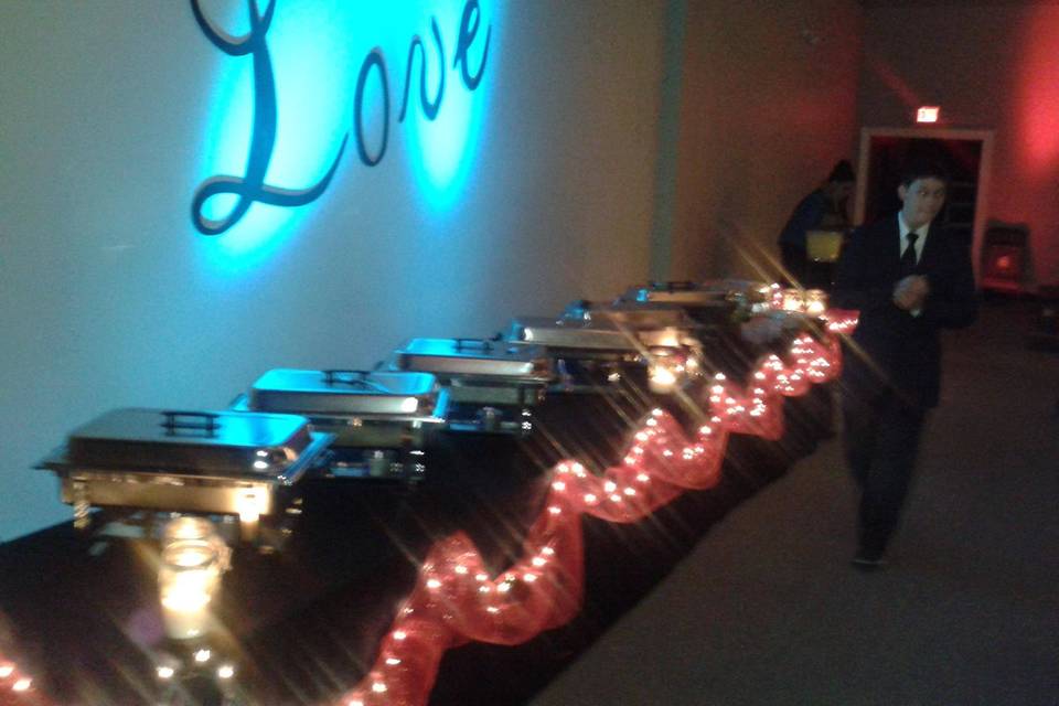 Buffet area