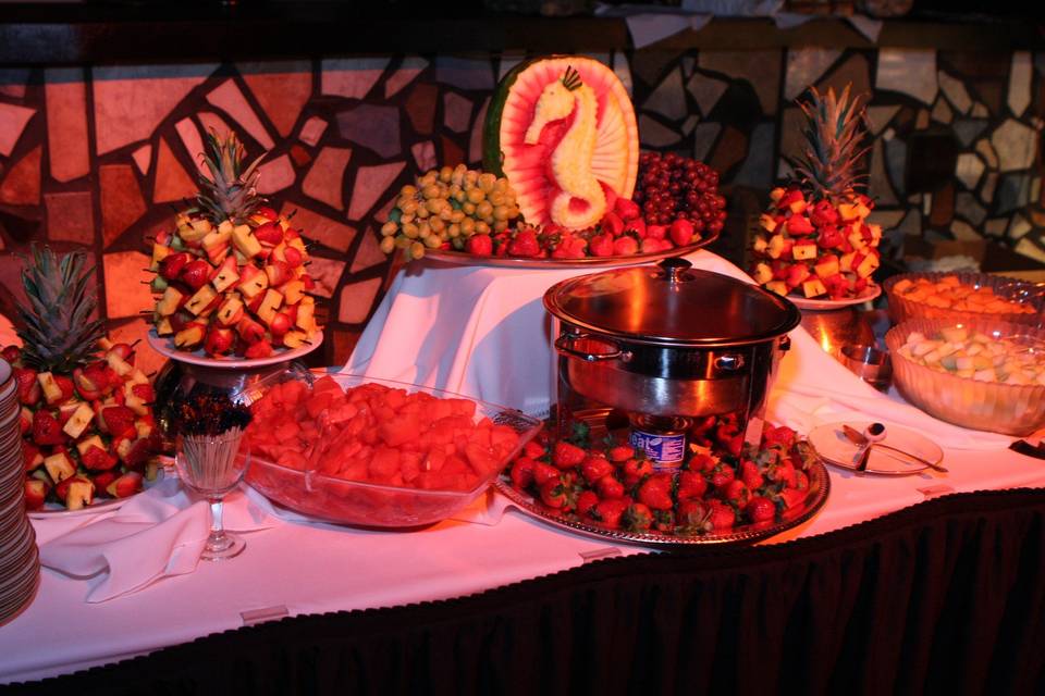 Chocolate and Fruit Display