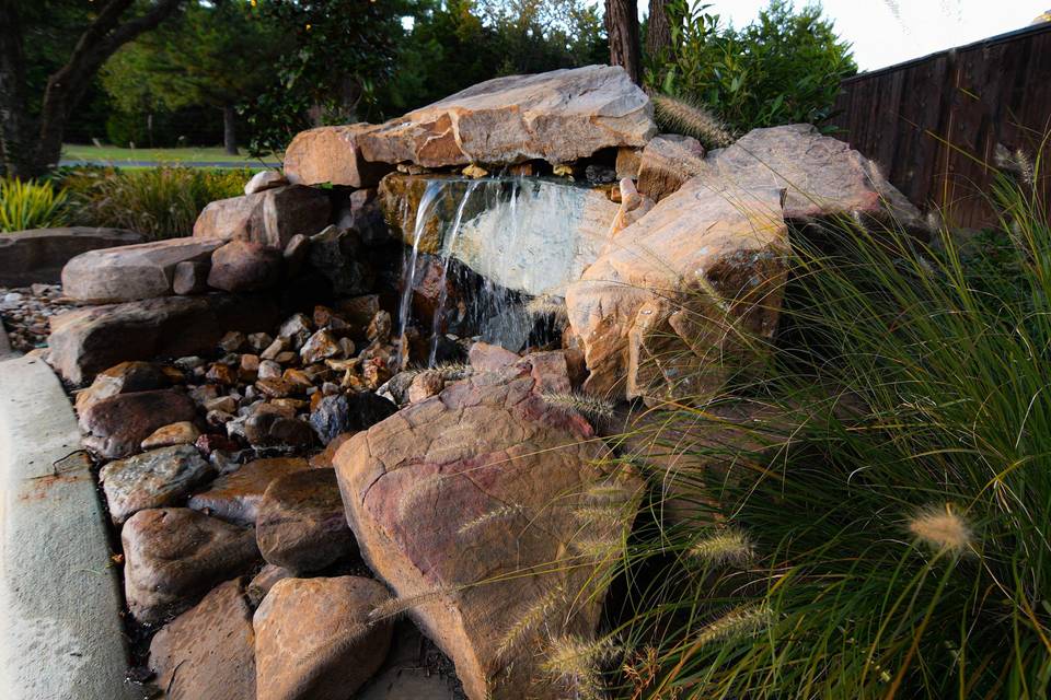 Water feature south side