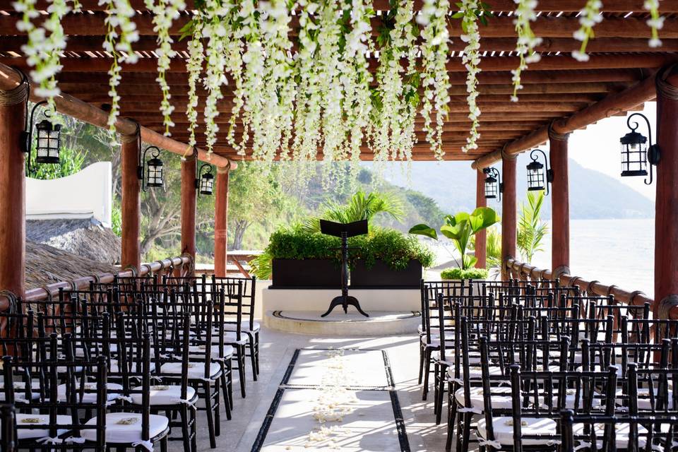 Hanging wisteria