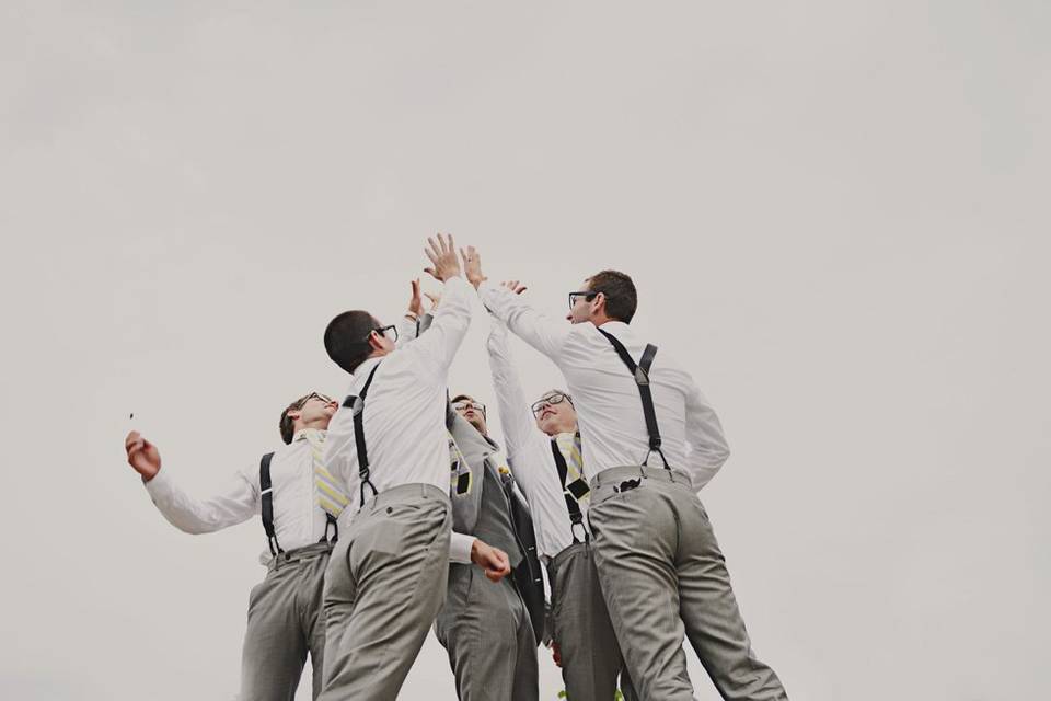 Groom and groomsmen