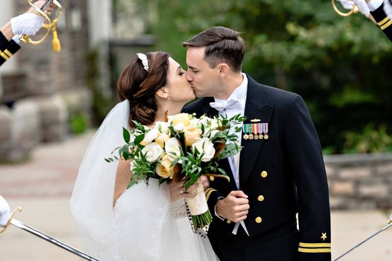 Romantic military wedding