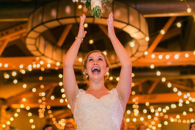 Tossing the bouquet