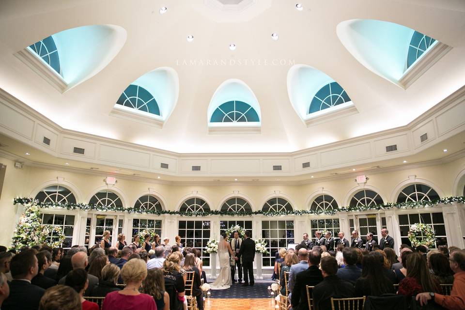 Indoor wedding
