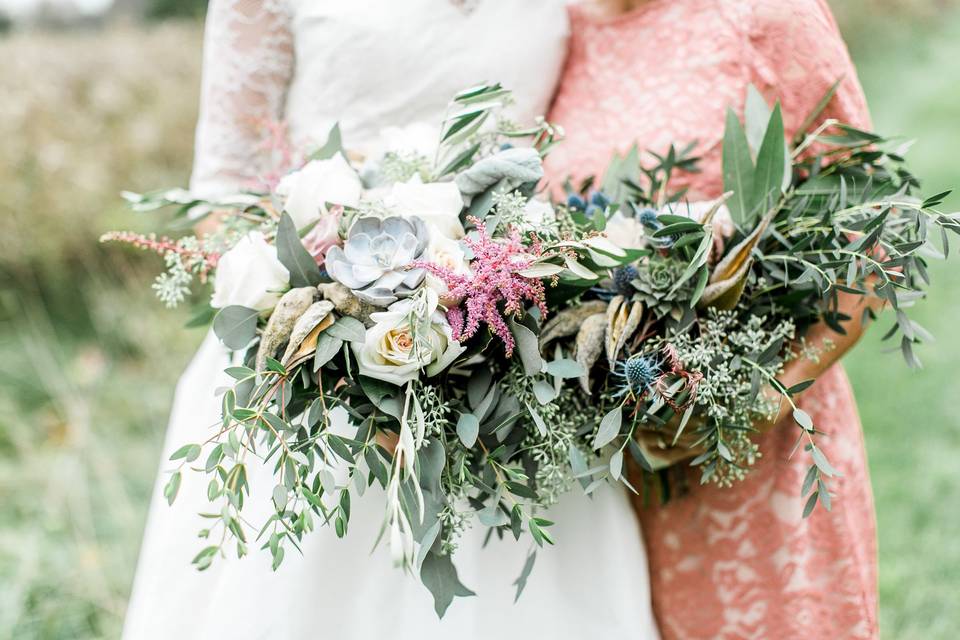 Leafy bouquets