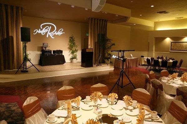 Wedding Gobo in The Catalina Room at The Grand Long Beach Event Center