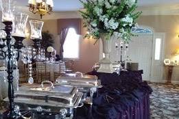 Catering setup and decor