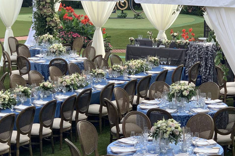 Navy Tented Wedding